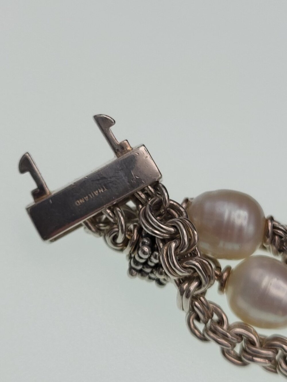 Michael Dawkins Starry Night Silver & Pearl Bracelet - Picture 4 of 8